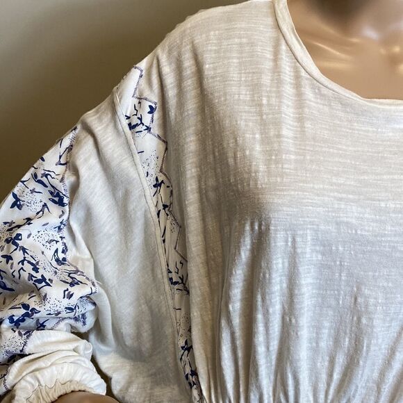 Vintage Savannah Bohemian Cotton Blend Batwing Sleeve Top size S - Picture 3 of 8